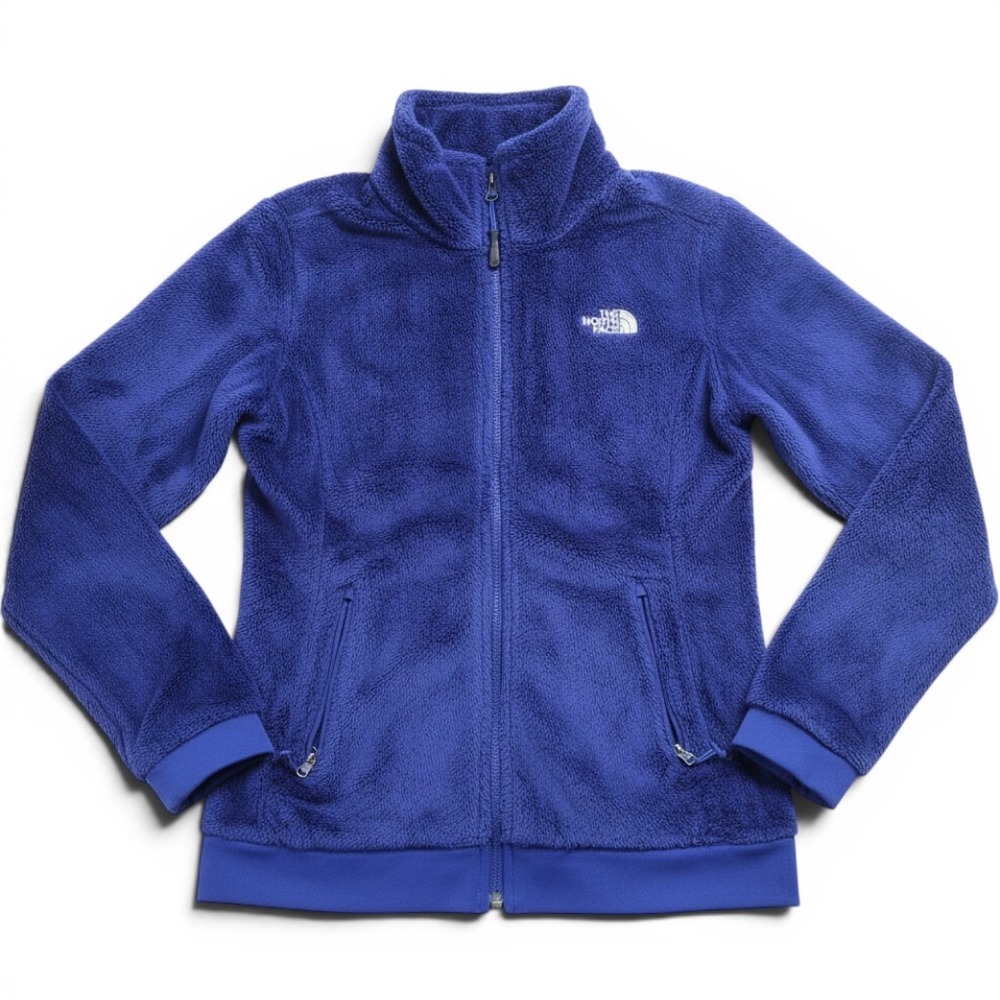 The North Face Osito Fleece Jacket Womens Small Royal Blue Full Zip High Pile